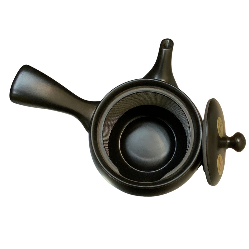 Tokoname yaki obi net teapot black 360ml shelf cut