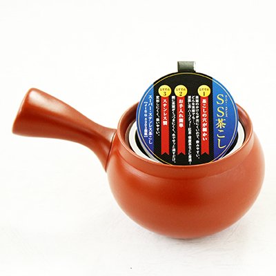 Tokoname ware Vermillion teapot with stainless steel filter 360ml