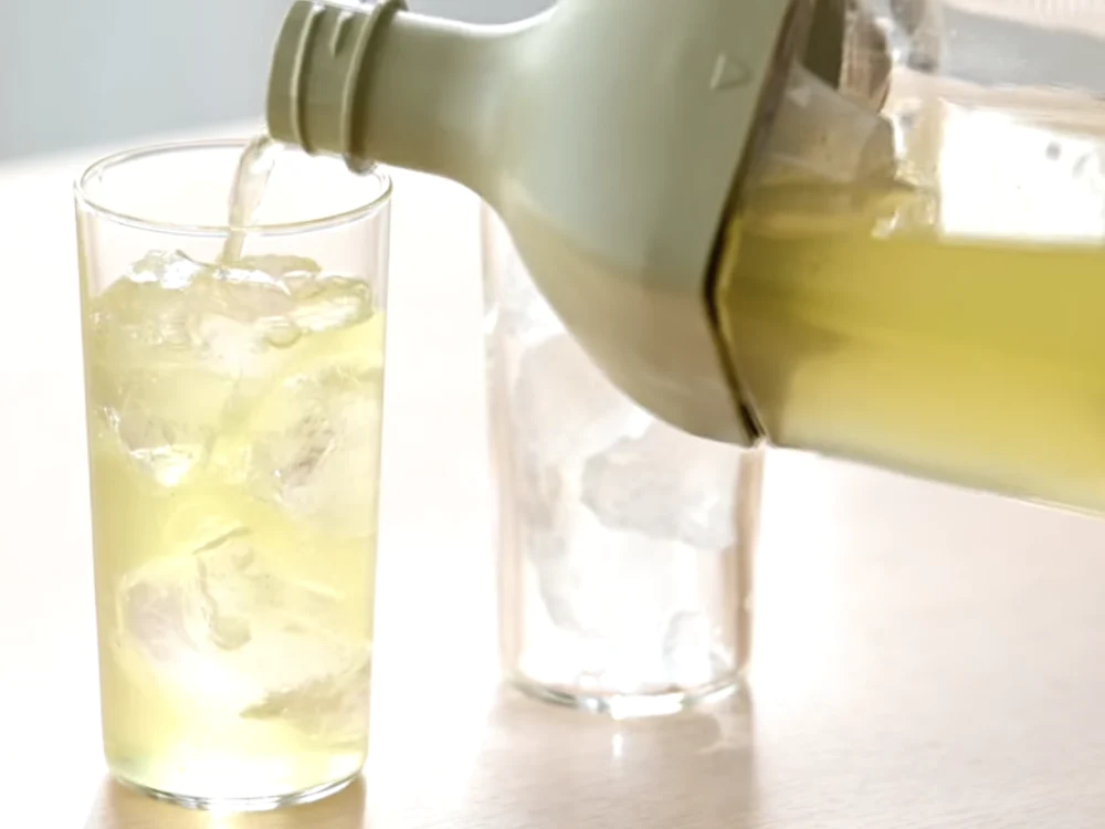 【静岡森産】 水出し緑茶「はまかぜ」160g詰&カークボトルセット