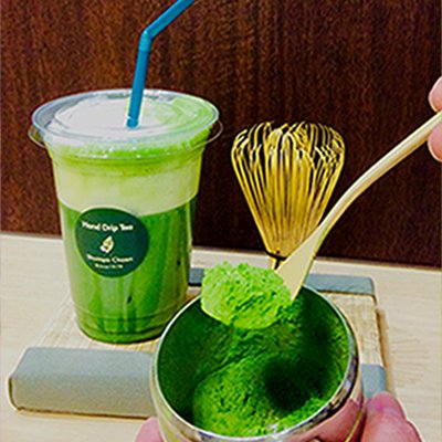 大人気！しゅんぽうカフェの抹茶ソイラテ♪