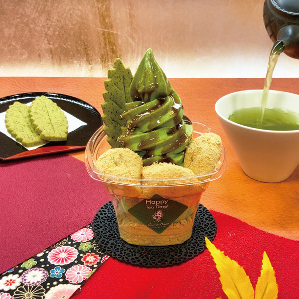 今年も始まりました。１日５食限定、秋の人気メニュー「黒蜜きなこ餅濃厚抹茶パフェ」