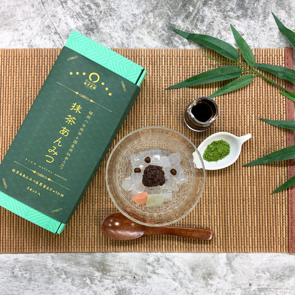 大好評！夏季限定和菓子！「抹茶あんみつ」いかがでしょうか？