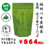 【福岡八女産】急須・ポット用緑茶ティーバッグ「八女の薫り」5g×20P詰※ネコポス便不可