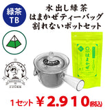 【静岡森産】 水出し緑茶「はまかぜティーバッグ」＆割れないポット（急須タイプ）セット