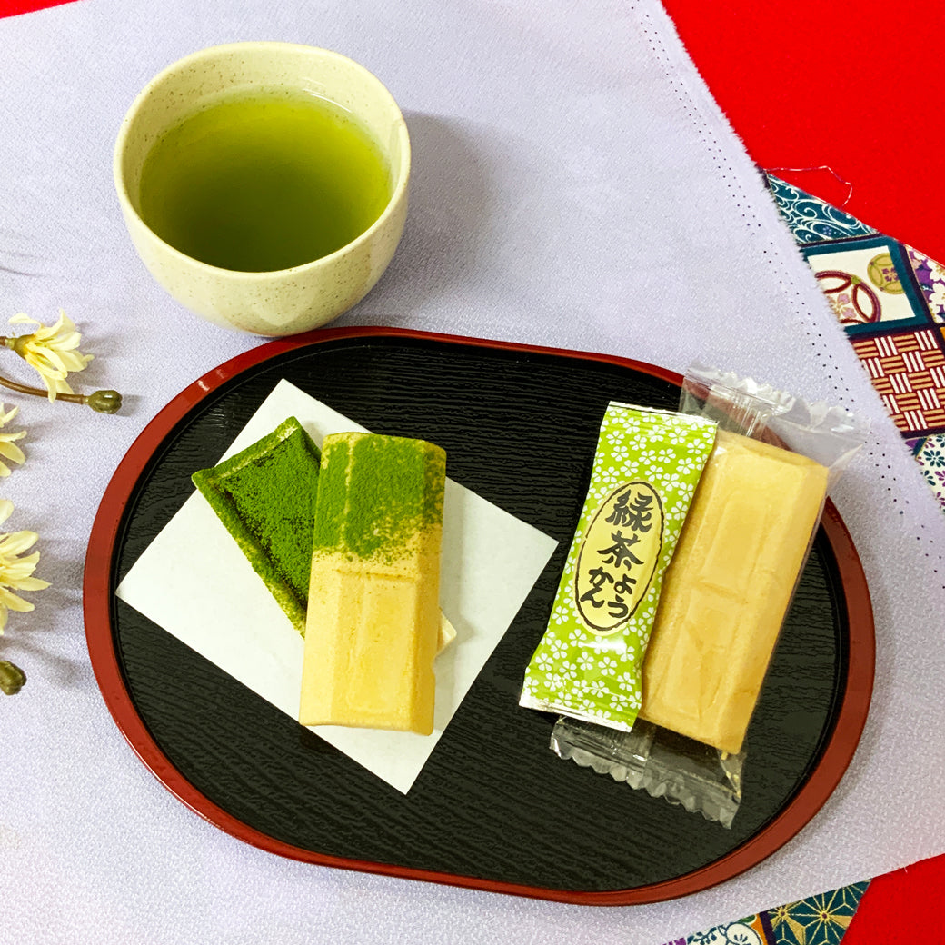 新商品！！【スティック有機抹茶付】茶々最中羊羹　８個入　※ネコポス便不可