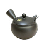 Tokoname ware black mud teapot with stainless steel filter 330ml