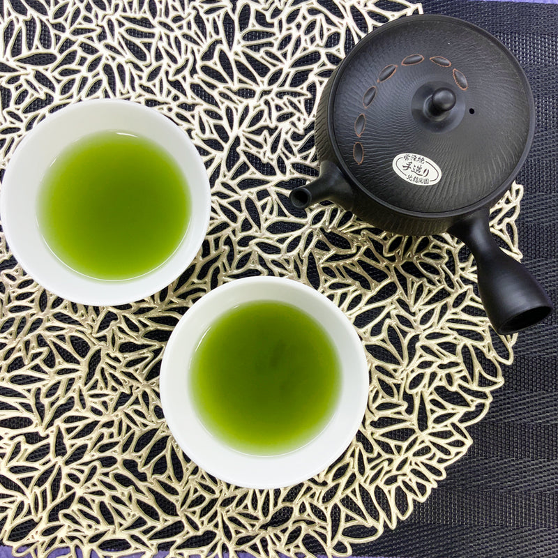 静岡掛川・福岡八女産 荒茶造り緑茶飲みくらべセット