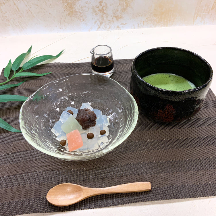 [Using Fukuoka Yame matcha & domestic ingredients] Matcha anmitsu (3 pieces)