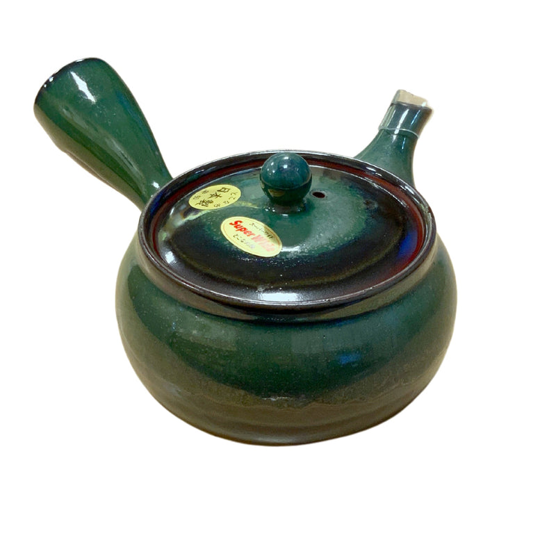 Tokoname ware green sea cucumber net teapot 380ml