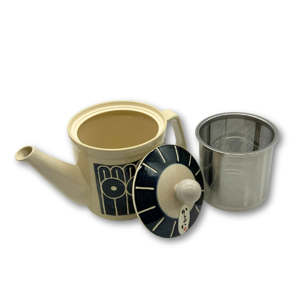 波佐見焼 スーパーステンレスフィルター付軽量ポット「ナイトガーデン」 350ml