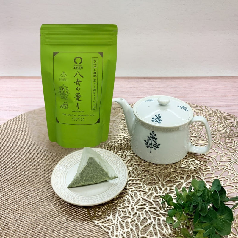 【福岡八女産】急須・ポット用緑茶ティーバッグ「八女の薫り」5g×20P詰※ネコポス便不可