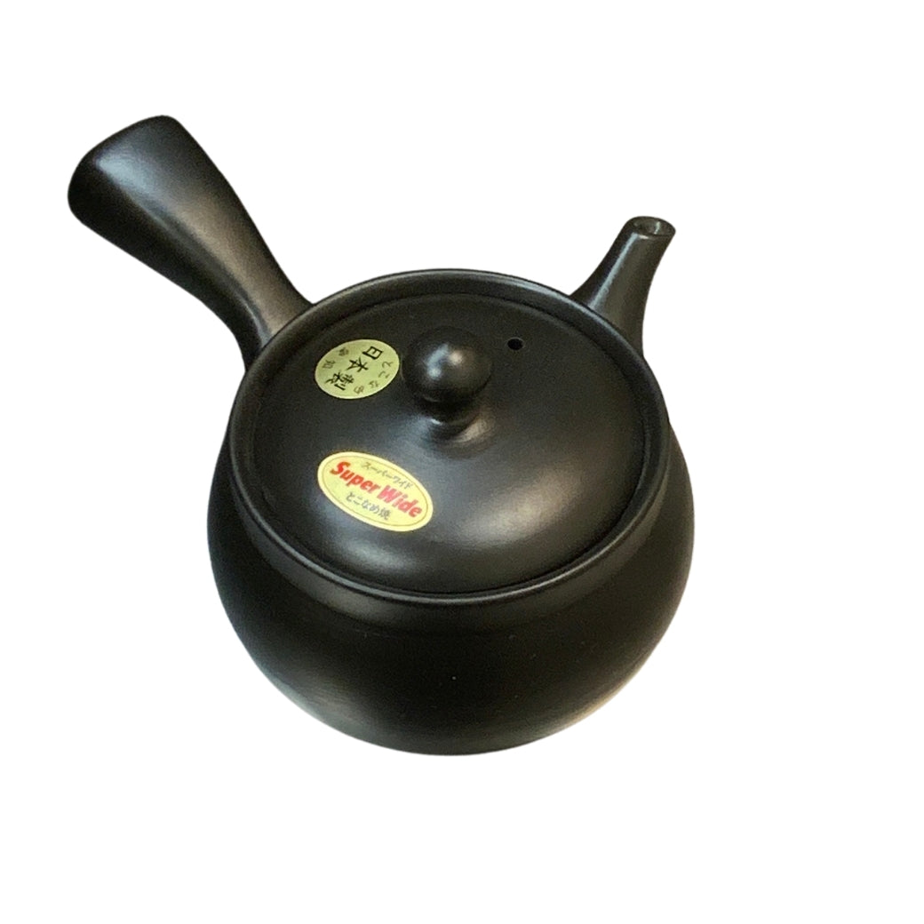 Tokoname yaki obi net teapot black 360ml shelf cut
