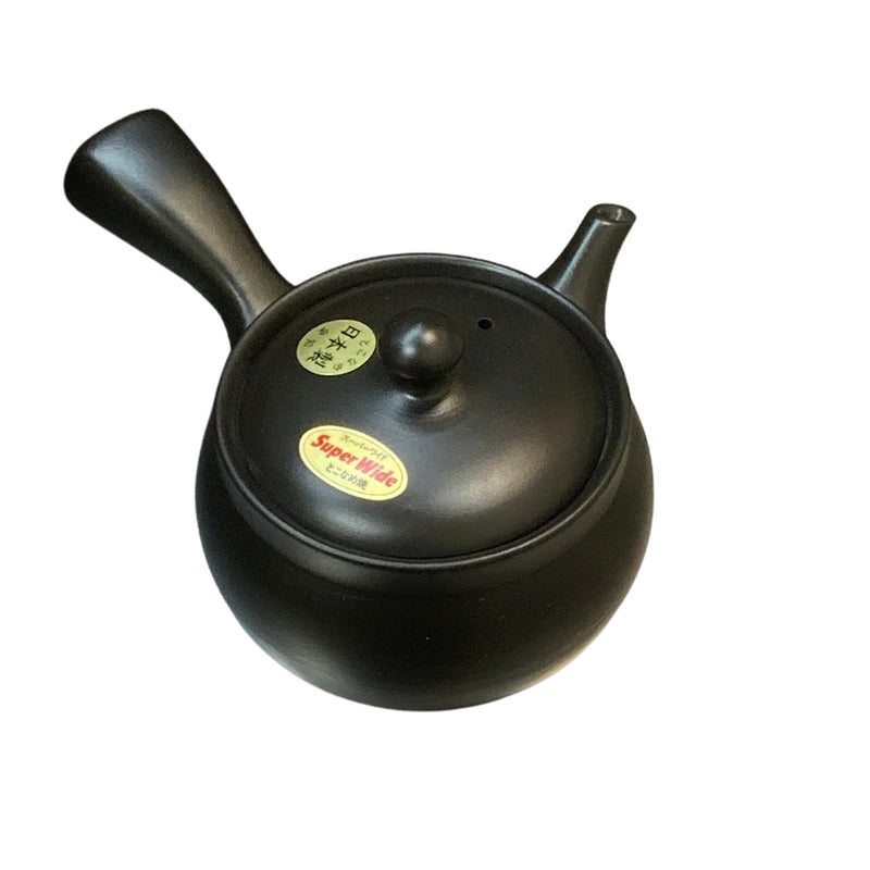 Tokoname yaki obi net teapot black 360ml shelf cut