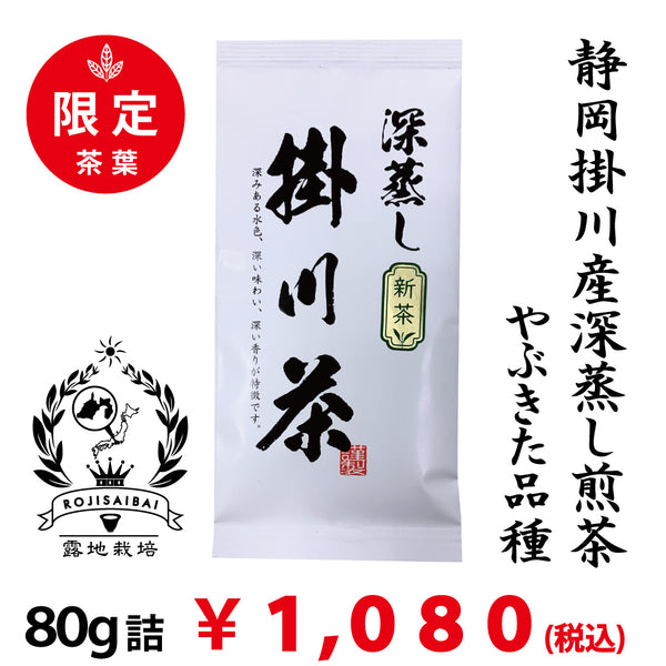 2023 New Tea [From Kakegawa, Shizuoka] Limited Quantity Deep Steamed Sencha “Limited Kakegawa Tea” 80g packed