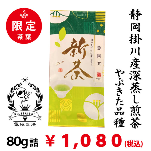 2023 New Tea [From Kakegawa, Shizuoka] Limited Quantity Deep Steamed Sencha “Limited Kakegawa Tea” 80g packed