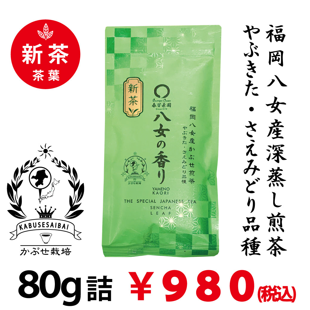 [Fukuoka Yame Yabukita & Saemidori varieties] Special deep steamed kabuse green tea 