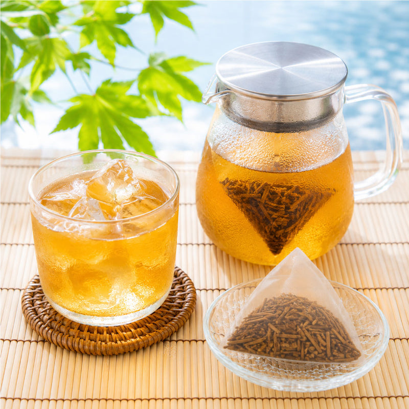 [Makino Shizuoka] Hojicha tea bag "Momidashi Dark Tea" Tetra type 5GTB x 20P without string * No mail service