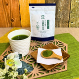 [Shizuoka organic green tea] Organic powdered green tea "Hot Breath Always Green Tea" 40g packed