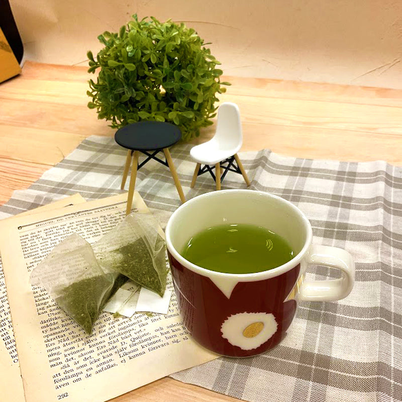 Recommended summer gift set [Shizuoka green tea “Hamakaze tea bag” &amp; Fukuoka Yame matcha “Matcha anmitsu”] 