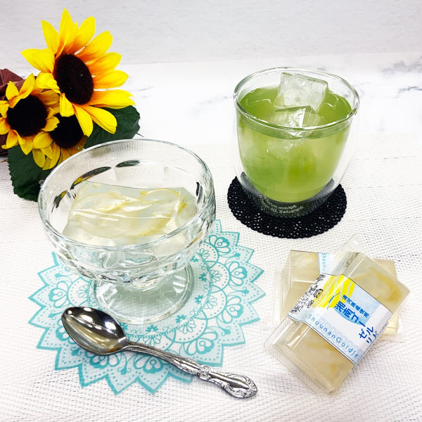 Recommended summer gift set [Shizuoka green tea "Hamakaze tea bag" &amp; Kanagawa brand Shonan gold use "Shonan gold jelly 6 pieces"]