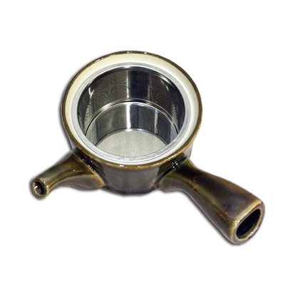 Hasami ware walnut teapot with stainless steel filter 300ml