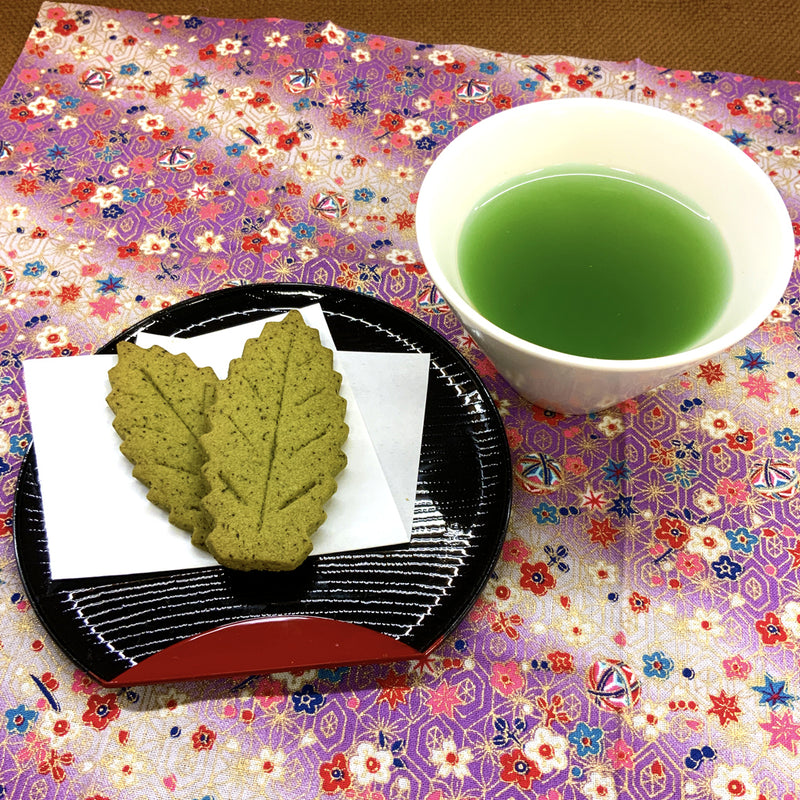 [Set of 20 deep-steamed green tea Gyokuro and Chacha cookies from Kagoshima] 