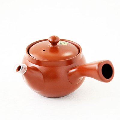 Tokoname ware Vermillion teapot with stainless steel filter 360ml