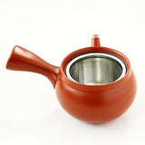 Tokoname ware Vermillion teapot with stainless steel filter 360ml