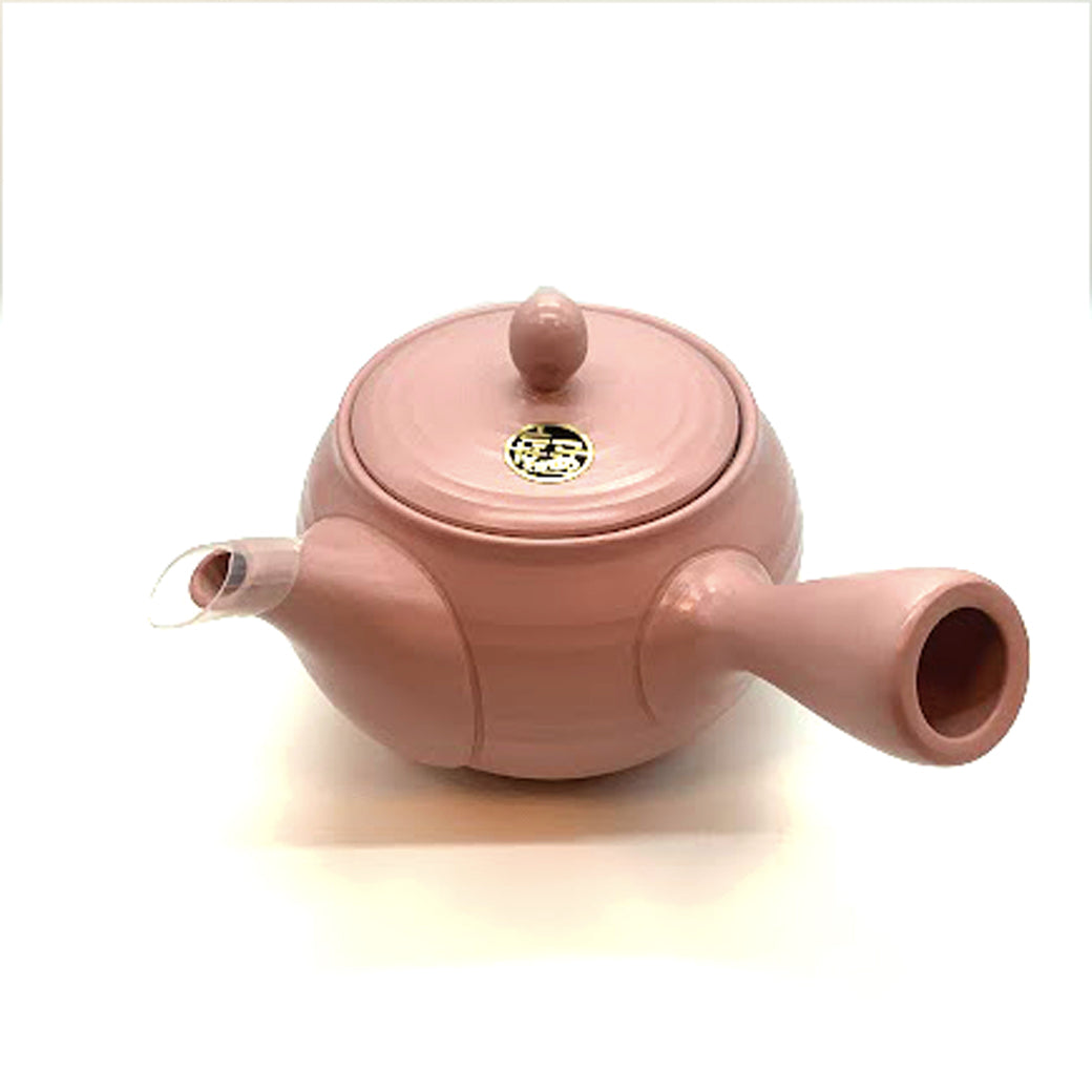 Tokoname ware premium pink teapot with tea strainer 400ml