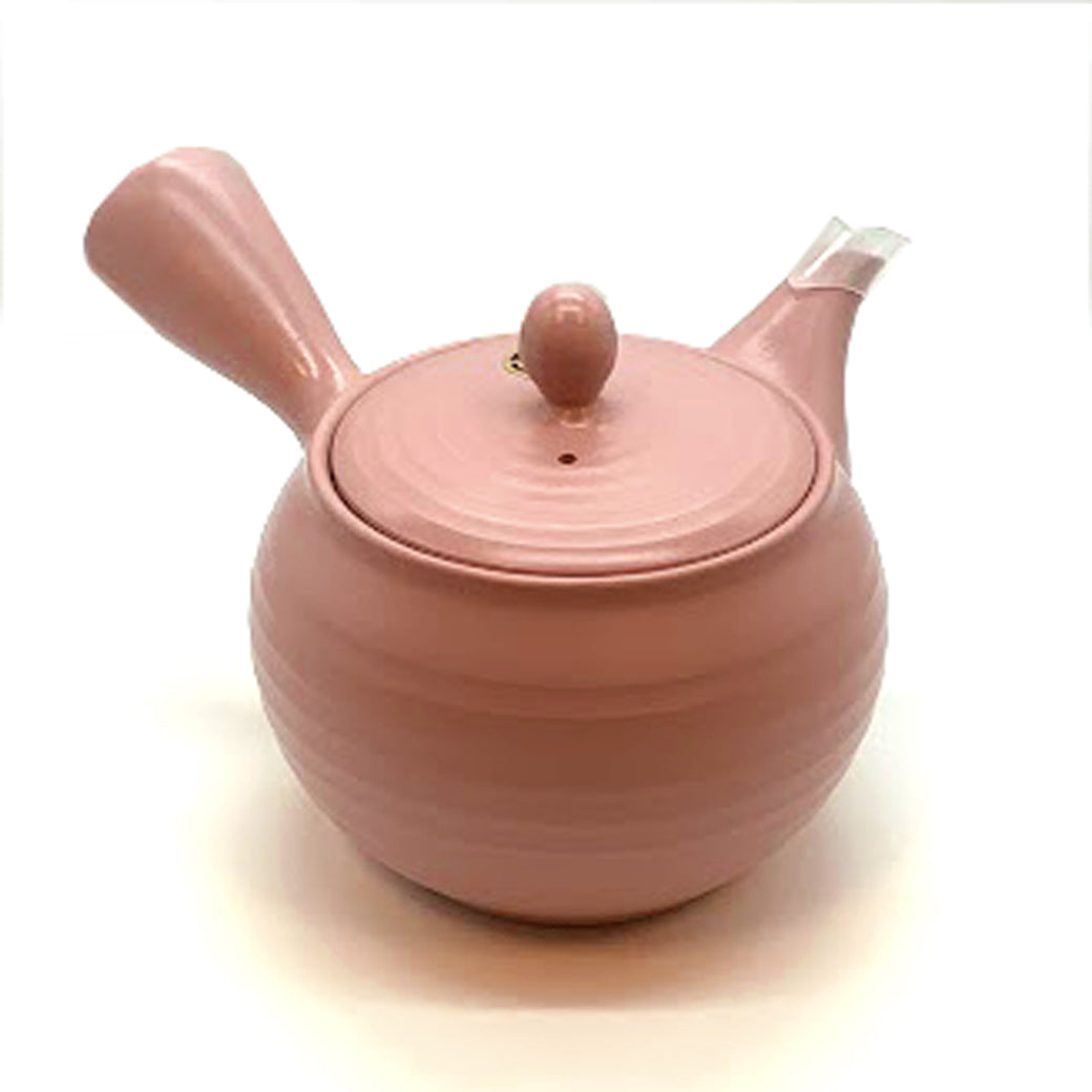 Tokoname ware premium pink teapot with tea strainer 400ml