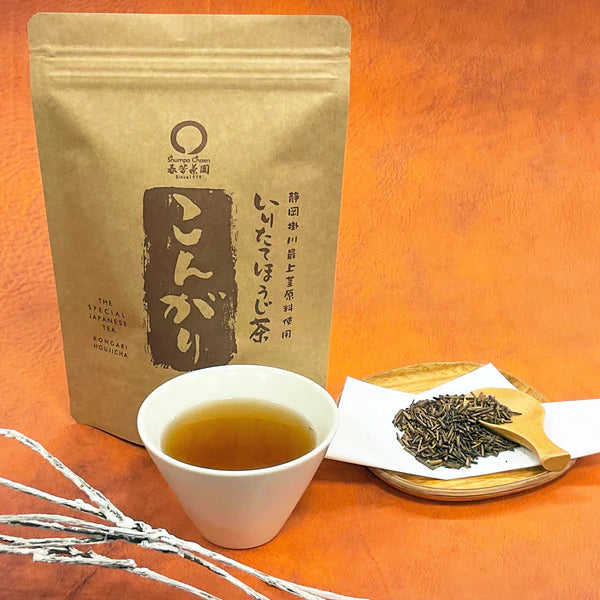 [Using stems from Kakegawa, Shizuoka] Freshly roasted roasted green tea "Kongari" 100g packed *No mail delivery