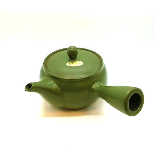 Tokoname-yaki green mud obi net teapot 330ml
